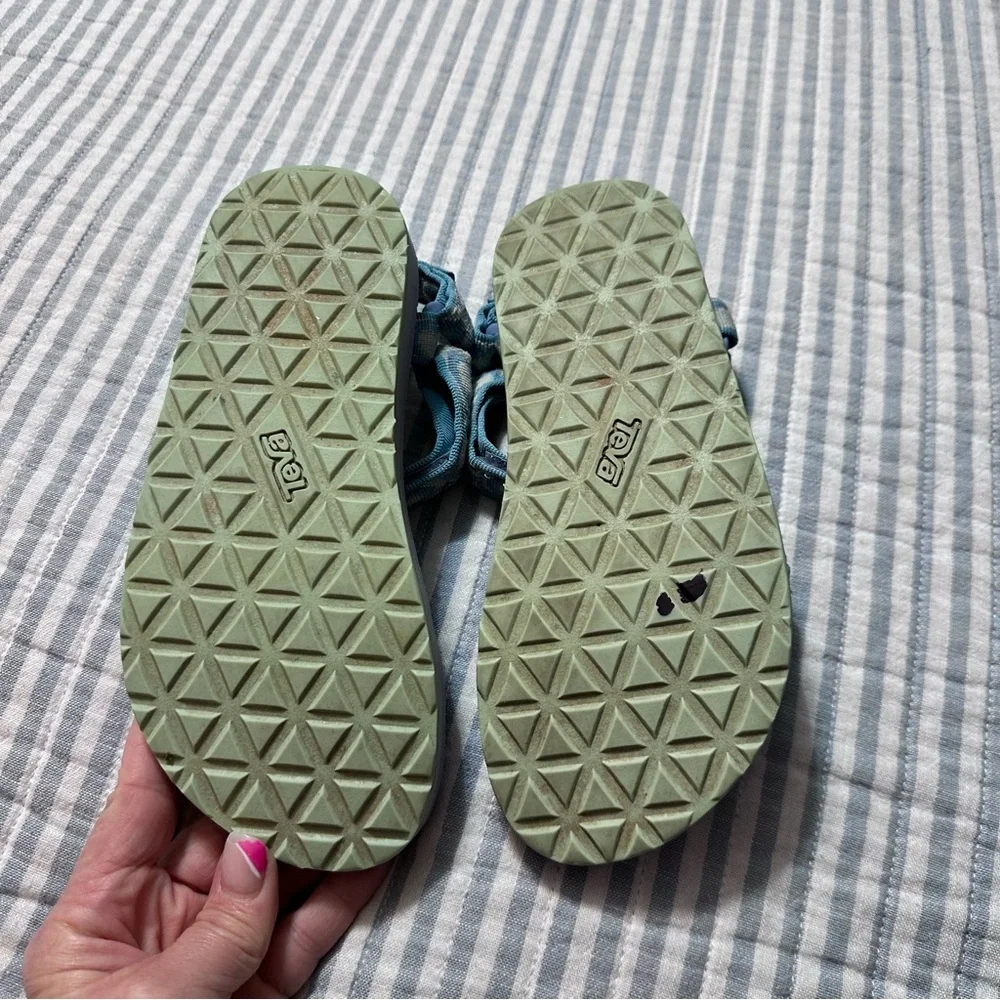 Teva Kids Original Universal Sandals Purple Blue Geometric‎ Straps Size 3